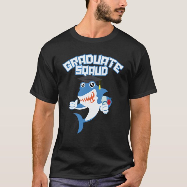 Graduation Squad  Shark Graduate T-Shirt (Front)