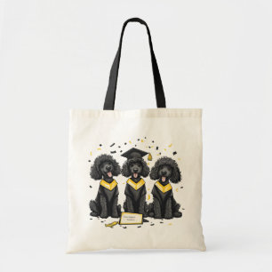 Graduation Standard Poodle Dogs Tote Bag