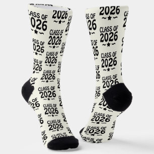 Graduation Star Class of 2026 Grad  Socks