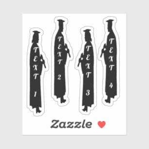 Graduation Students  Cut Vinyl Sticker