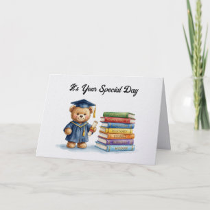 Graduation Teddy Bear Greeting Card