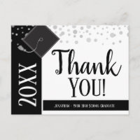 Graduation Thank You Any Year Confetti White