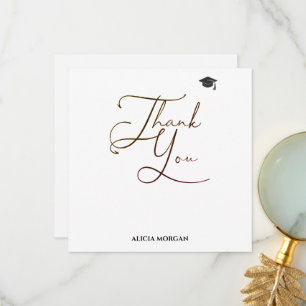 Graduation Thank You Card Asmelina Harley Script