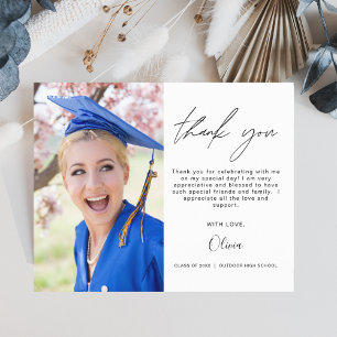 Graduation Thank You Class of Photo