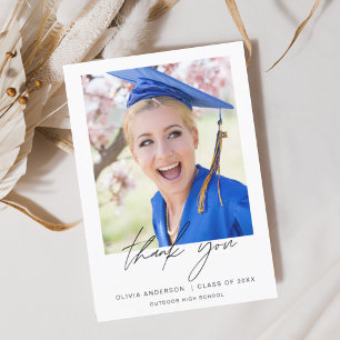 Graduation Thank You Class of Photo Card