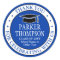 Graduation Thank You Elegant Royal Blue and White