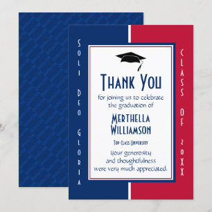 GRADUATION THANK YOU Personalized Christian Invitation