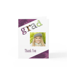 Graduation Thank You Photo Card