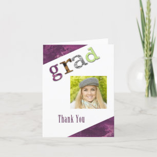 Graduation Thank You Photo Card