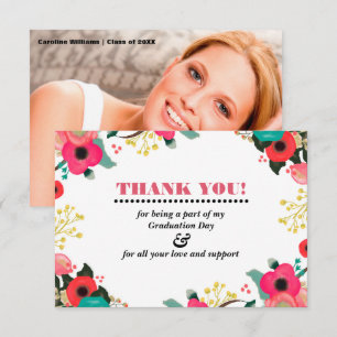 Graduation Thank You Photo Card