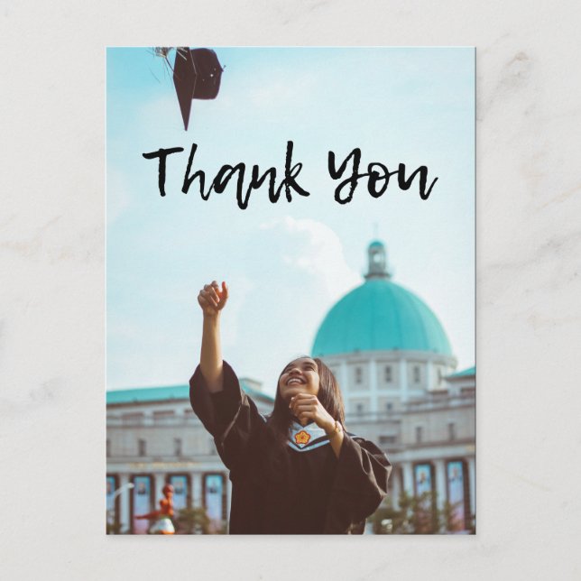 Graduation Thank You Postcard (Front)