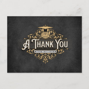 Graduation Thank You postcard fill in own message