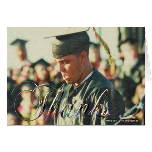 Graduation/Thanks (Personalize) Card (Front Horizontal)