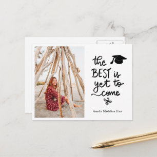 Graduation The Best Is Yet To Come Script Postcard