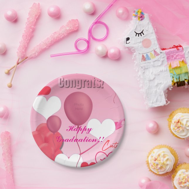 Graduation Theme Paper Plate (Party)