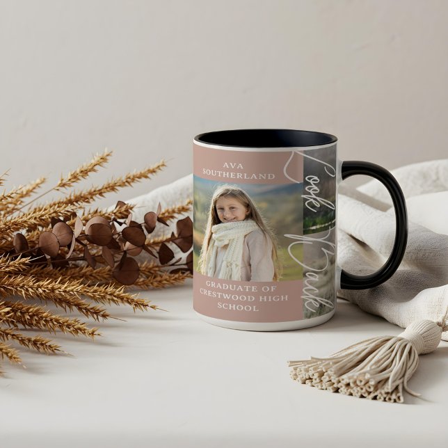 Graduation Then & Now Grad Photo Collage Keepsake Mug (Graduation Then & Now Grad Photo Collage Keepsake Mug)