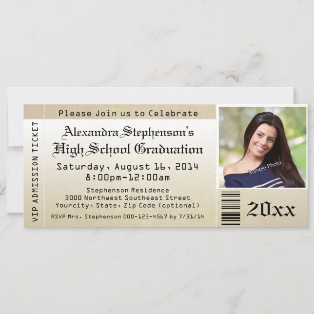 Graduation Ticket Invitations (Front)