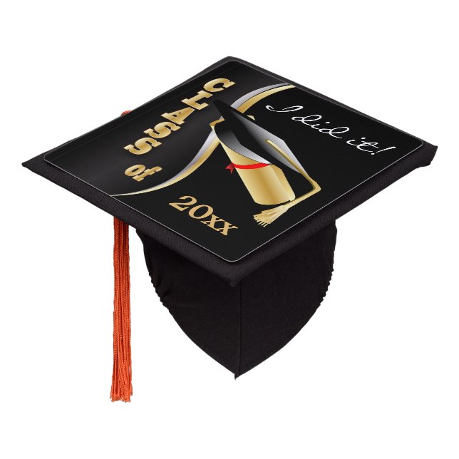 Graduation Time | I did it Graduation Cap Topper (Angled)
