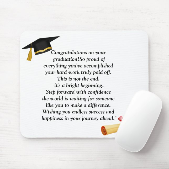  Graduation- Universal Design for all ages Mouse Pad (With Mouse)