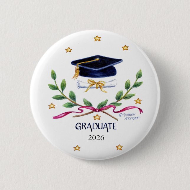 Graduation Victory Button Class of 2026 (Front)