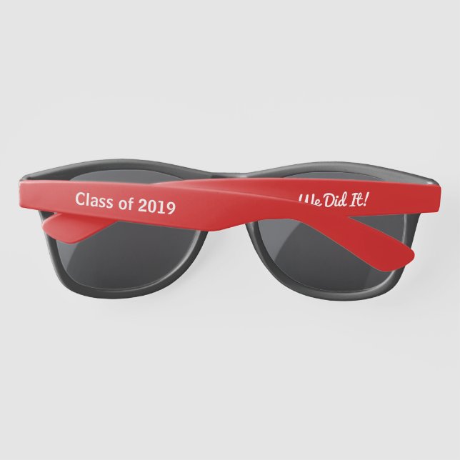 Graduation We Did It Sunglasses (Back)