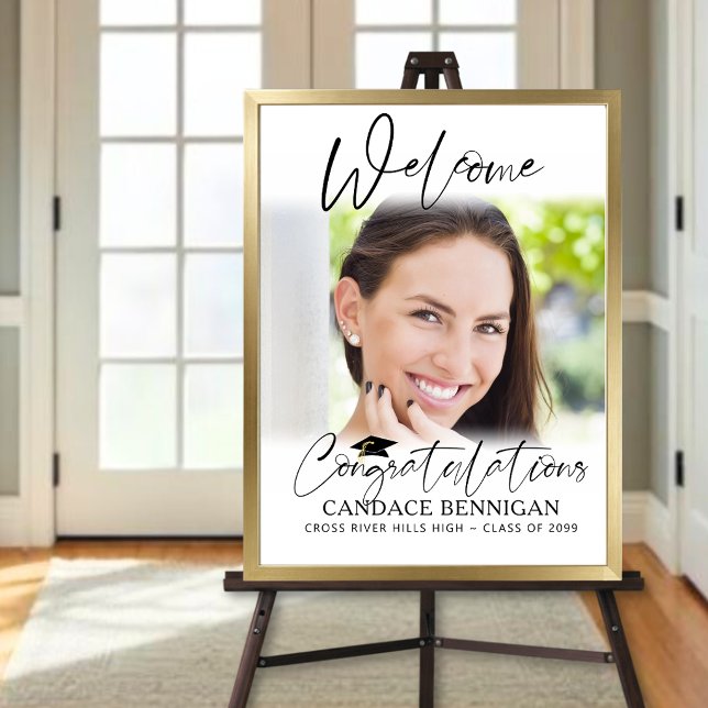 Graduation Welcome 1 Photo Script Congratulations Poster (Creator Uploaded)
