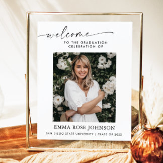 Graduation Welcome Sign, Graduation Table Sign