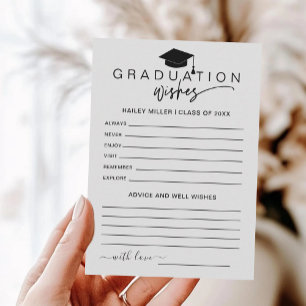 Graduation Wishes With Love Typography Customize