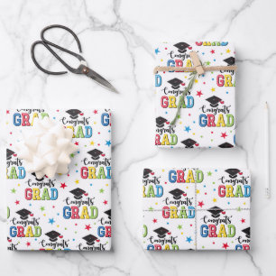 Graduation Wrapping Paper Sheet
