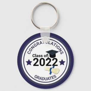 Graduation year elegant class of 2022  keychain