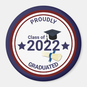 Graduation year elegant class of 2022 magnet