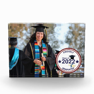 Graduation year elegant class of 2022 photo block