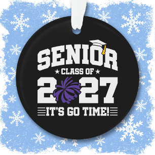 Graduation Year Go Time Cheer Senior Class of 2027 Ornament