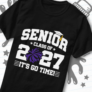 Graduation Year Go Time Cheer Senior Class of 2027 T-Shirt