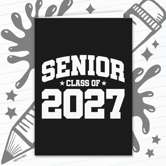 Graduation Year School Pride Senior Class of 2027 Card (Creator Uploaded)