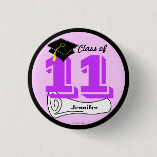Graduations Class Of 2011 Button Add Name 2