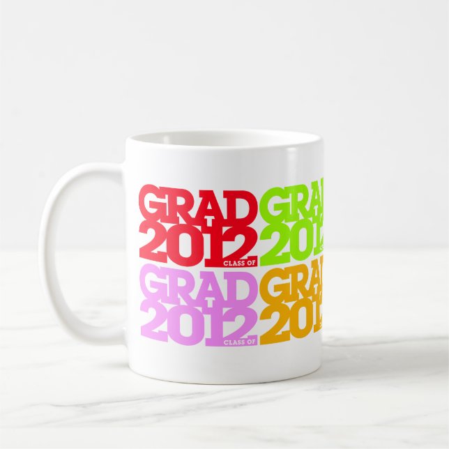 Graduations Class Of 2012 Multicolors Mug (Left)