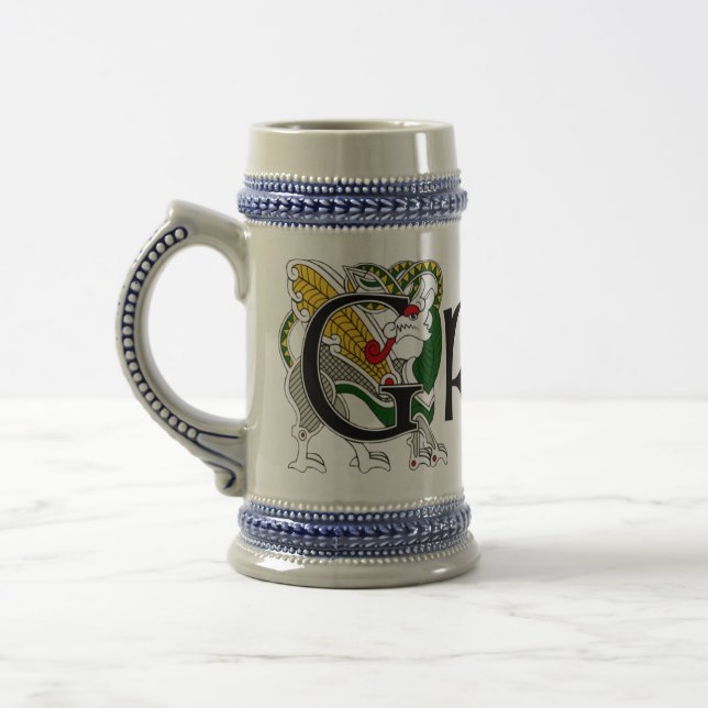 Grady Celtic Dragon Stein (Left)