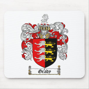 GRADY FAMILY CREST -  GRADY COAT OF ARMS MOUSE PAD