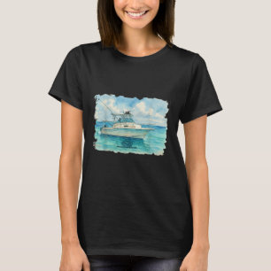 Grady White Marlin 300 Walkaround _ Print On Front T-Shirt