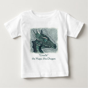 Graelle the Magical She Dragon Fantasy Art Baby T-Shirt