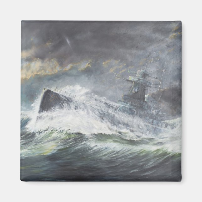 Graf Spee enters the Indian Ocean 3rd November Magnet (Front)