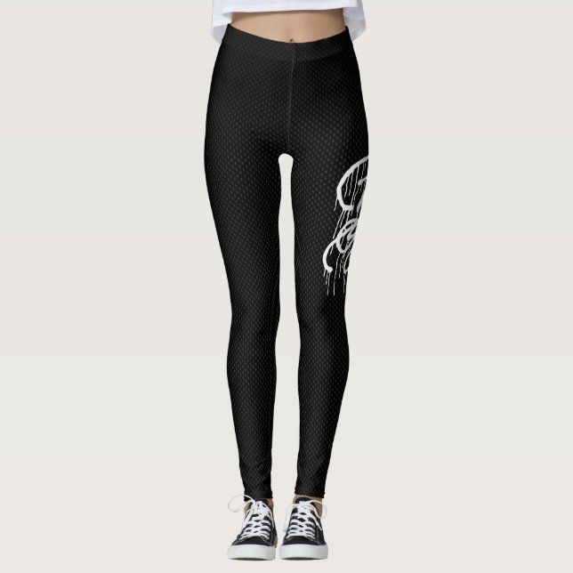 GRAFFIT DRIPPING PAINT LEGGINGS (Front)