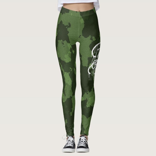 GRAFFIT DRIPPING PAINT LEGGINGS (Front)