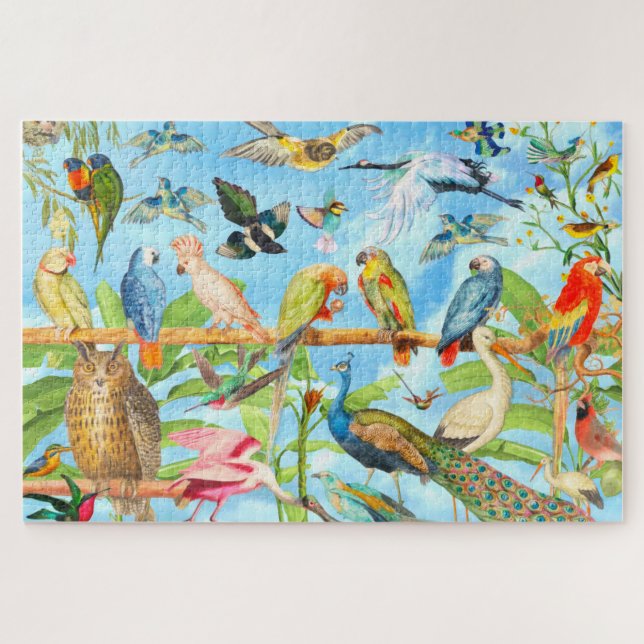 Graffitee Studios Featheres Friends Jigsaw Puzzle (Horizontal)