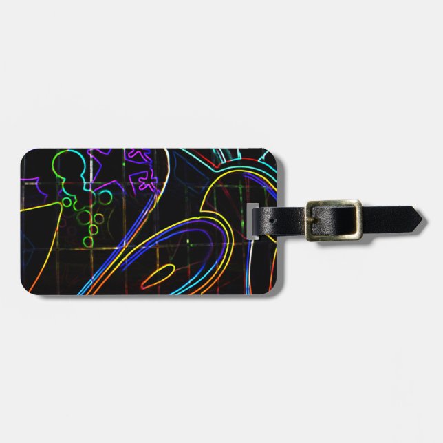 Graffiti 10 cd ltcnm luggage tag (Front Horizontal)