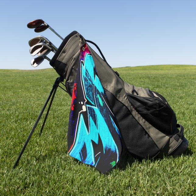 Graffiti 14 gtcnm golf towel (Green)