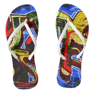 Graffiti 17 ffa flip flops