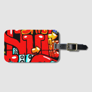 Graffiti 19 bc ltcnm luggage tag