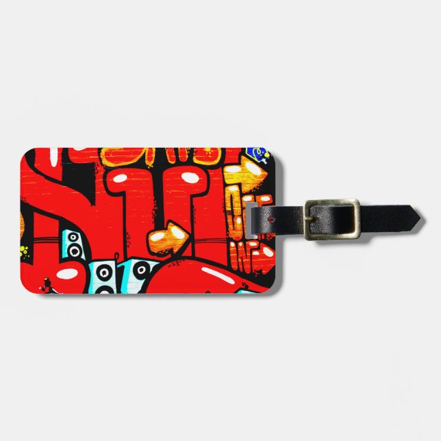Graffiti 19 cd ltcna luggage tag (Front Horizontal)